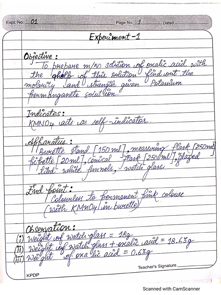 Experiments Of Chemistry Pdf