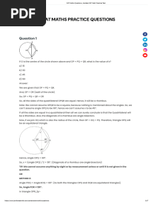 SAT Maths Questions, Hardest SAT Math Practice Test