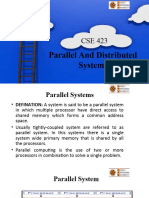 Ppt1 Lecture 1 Distributed and Parallel Computing CSE423