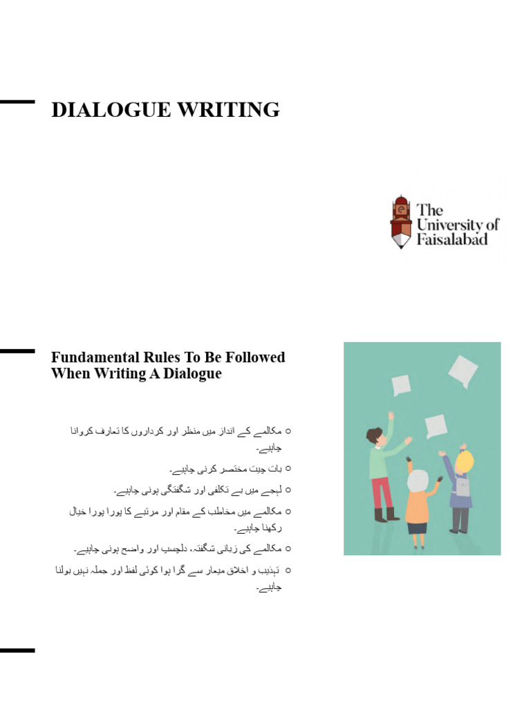 Dialogue Writing Rulesss | PDF