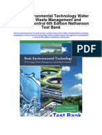 Basic Environmental Technology Water Supply Waste Management and Pollution Control 6th Edition Nathanson Test Bank
