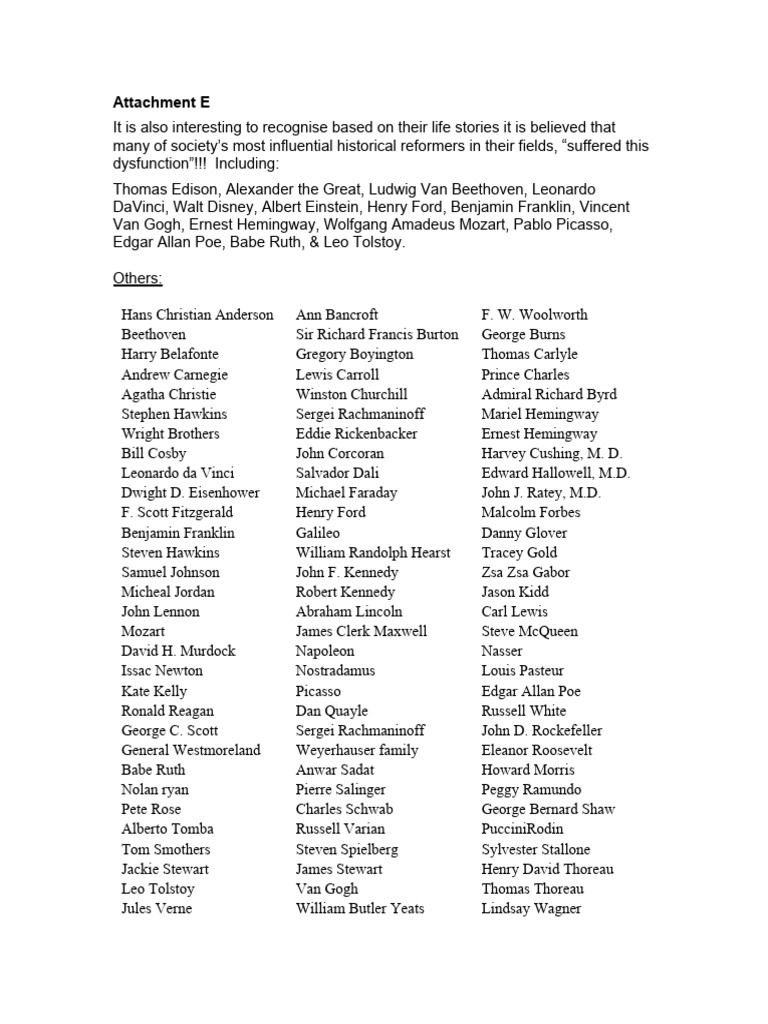 Attachment e famous people with add pdf