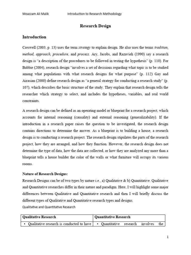 Research Design | PDF