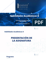 Clase 1 - Presentación de HA II 2023