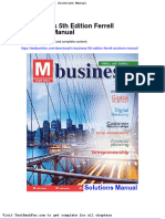 M Business 5th Edition Ferrell Solutions Manual