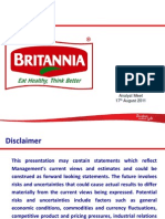 Britannia Analyst Presentation - Aug 2011