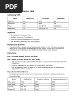 Packet Tracer - Create A LAN