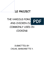Tle Project - The Various Pork, Beef, and Chicken Cuts