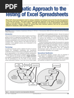 Excel Spreadsheet Validation Testing