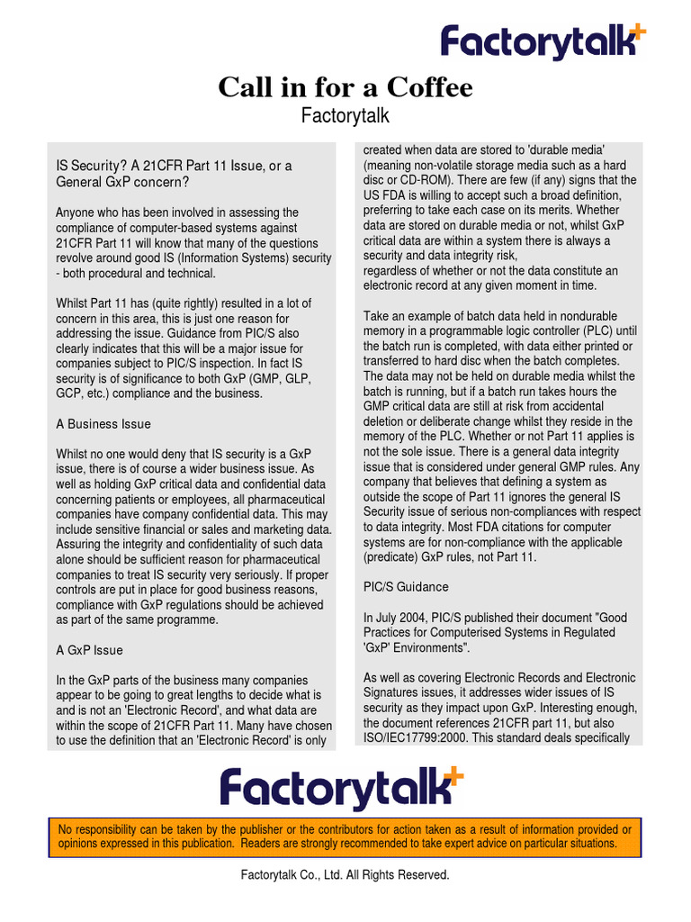 factorytalk_is_security PDF Regulatory Compliance Information