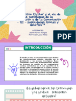 2 "La Gestión Escolar y El Uso de Las Tecnologías de La Información y de La Comunicación - TIC - Posibilidades, Límites y Desafíos"