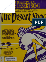 Desert Song, The - Vocal Selections (Romberg)