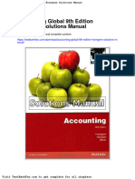 Accounting Global 9th Edition Horngren Solutions Manual