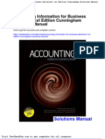 Accounting Information For Business Decisions 1st Edition Cunningham Solutions Manual