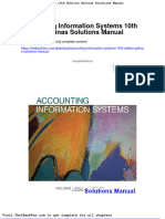 Accounting Information Systems 10th Edition Gelinas Solutions Manual