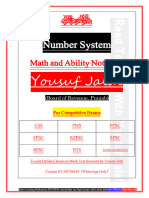 1 Number System Notes by Yousuf Jalal
