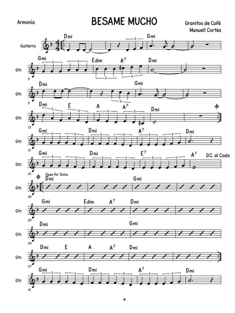 Besame Mucho PDF