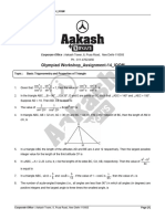 Olympiad Workshop Lecture-14 IOQM (Que. Answer Key)