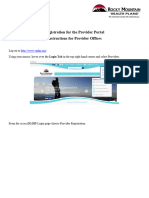 Registration Provider Portalfor Provider Offices