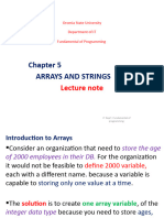 Chapter5Array and String-And CH 6pointer