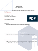 Physical Science Laboratory Report Format