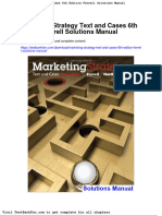 Marketing Strategy Text and Cases 6th Edition Ferrell Solutions Manual