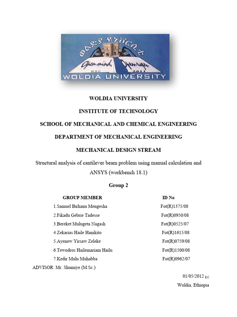 Final Cantilever Beam Pdf