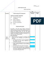 Cash Audit Program