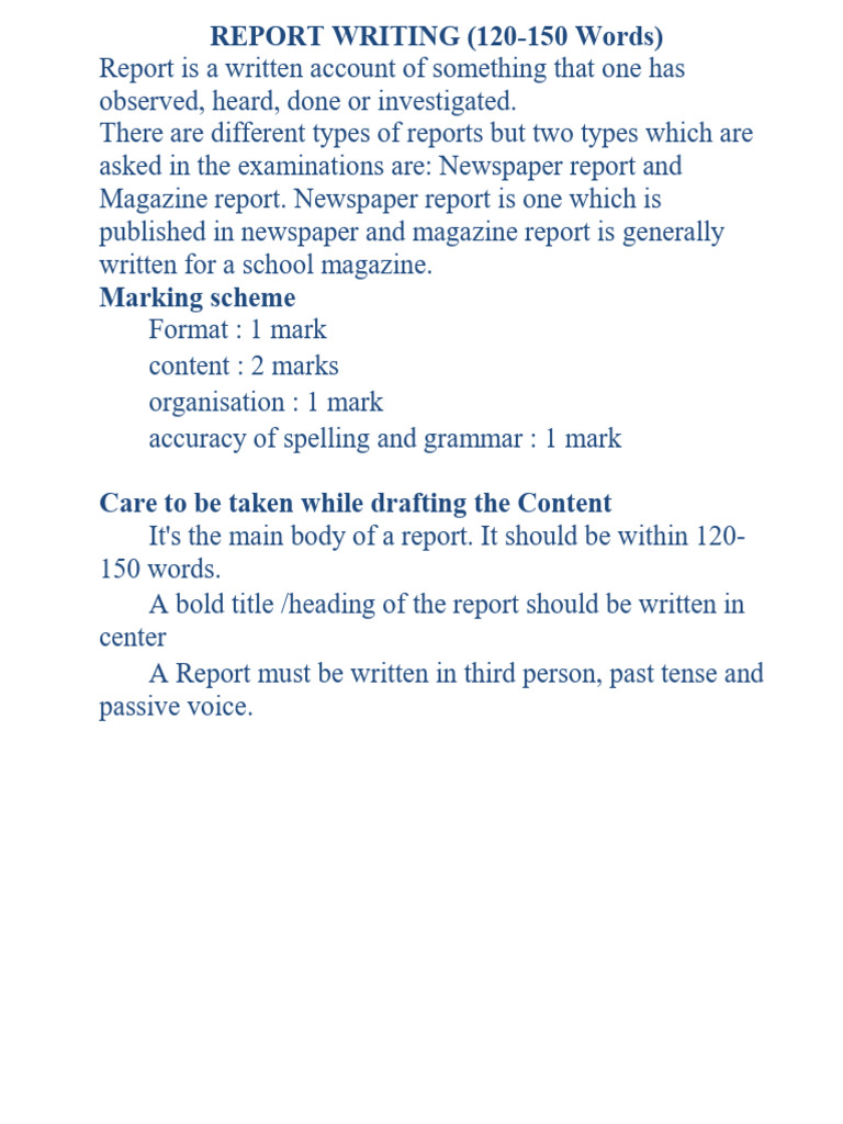 Report Writing | PDF
