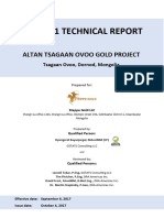 Altan Tsagaan Ovoo Gold Project Technical Report.04102017