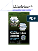 Photovoltaic Systems Engineering 4th Messenger Solution Manual