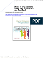 Human Relations in Organizations Applications and Skill Building 9th Edition Lussier Test Bank
