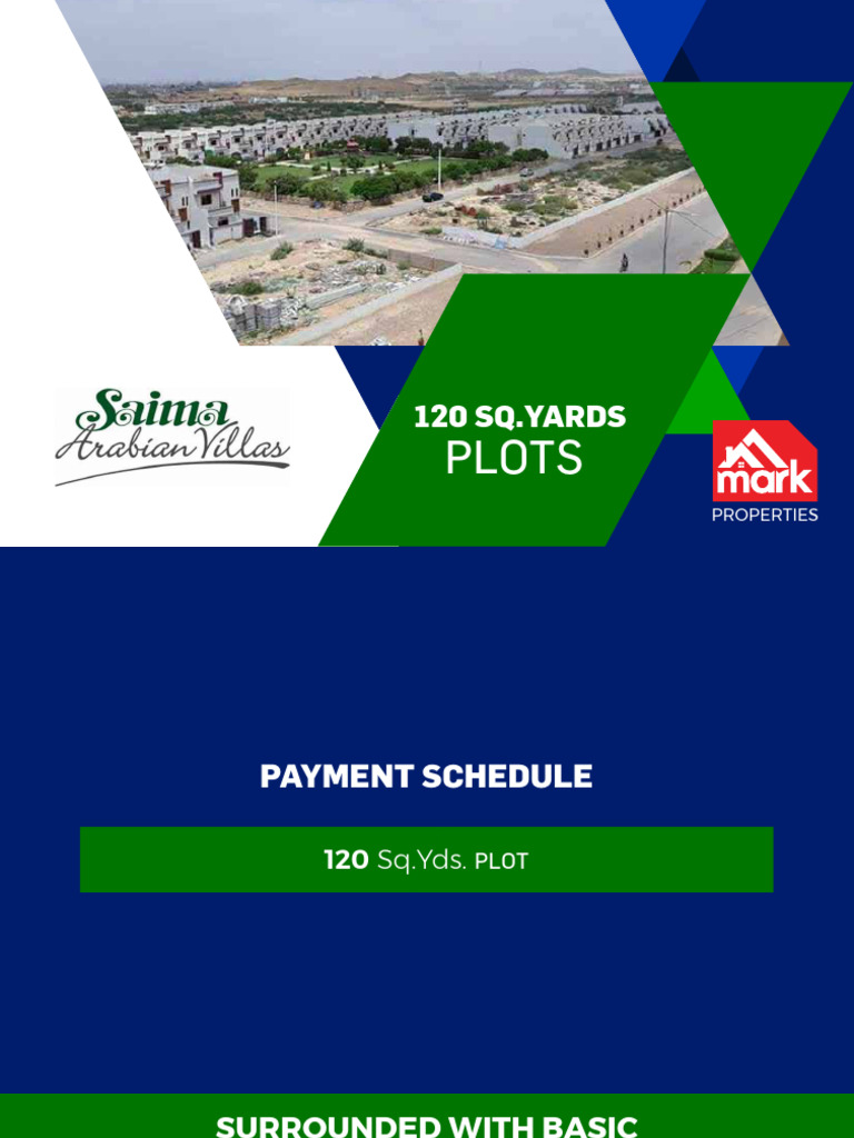120 Sq.Yd. Plot Payment Schedule | PDF