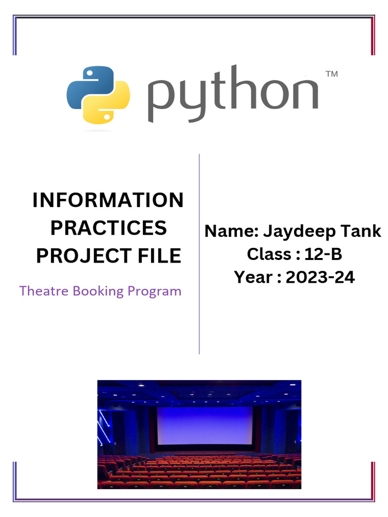 Movie Ticket Booking Python - PDF - 20231222 - 124221 - 0000 | PDF ...