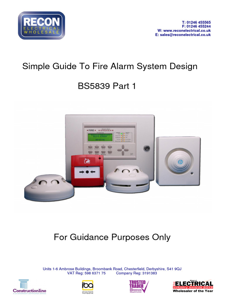 BS5839 Fire Alarm Design Guide | PDF | Technology & Engineering