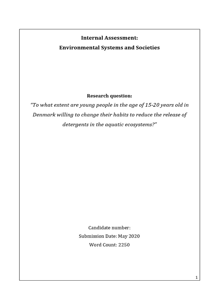 Youth Attitudes on Detergent Use in Denmark | PDF | Social Science