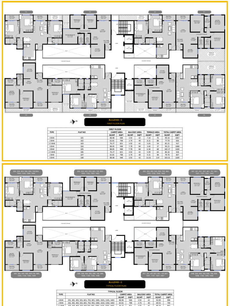 K Ville C Wing Floor Plans | PDF | Local Government Areas Of Queensland ...