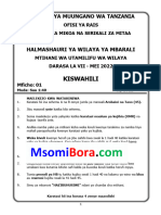 Mbarali Mock Drs 7 2022 - Msomibora - Com-1