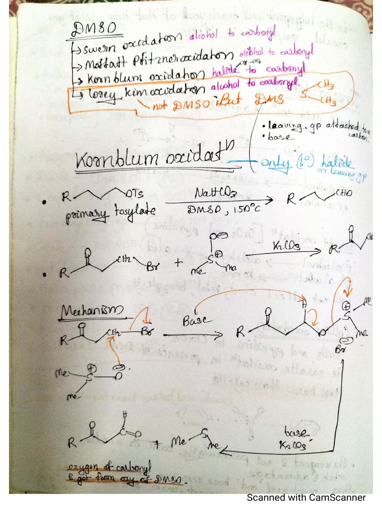 Swern Kornblum Moffat Oxidation PDF