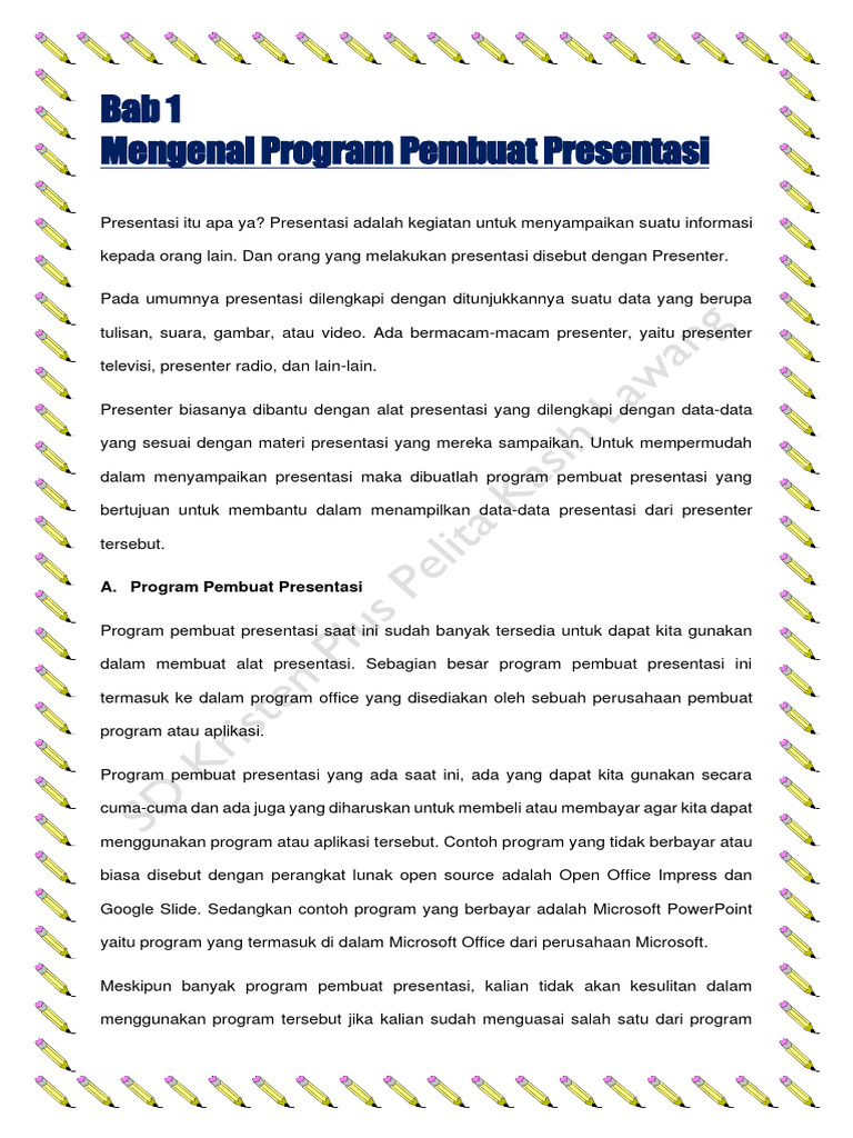 Program Pembuat Presentasi Terpopuler | PDF