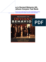 Readings in Deviant Behavior 6th Edition Calhoun Conyers Test Bank