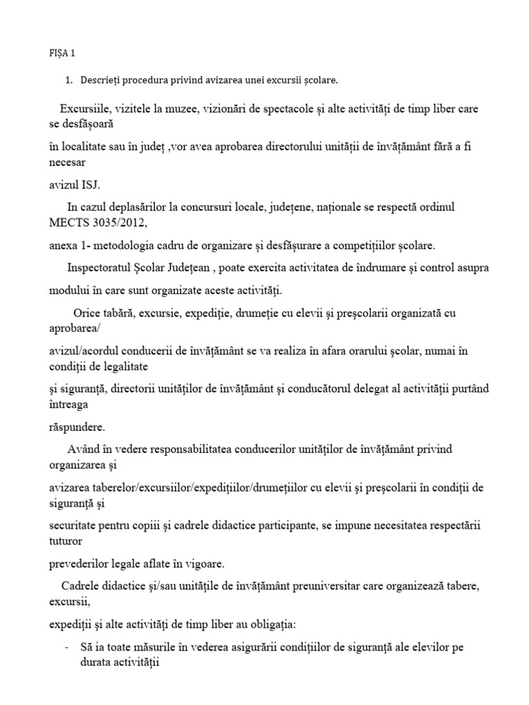 Fisa 1 | PDF