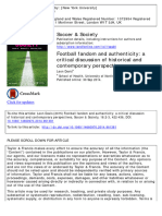 Football Fandom and Authenticity A Critical Discussion of Historical