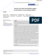 Intl J Gynecology Obste - 2023 - Lukac - Disturbances of Menstrual Cycle After Immunization Against SARS CoV 2 and Their