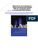 Solution Manual For Accounting For Governmental and Nonprofit Entities Edition 16th by Jacqueline Reck Suzanne Lowensohn Earl Wilson