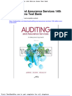 Auditing and Assurance Services 14th Edition Arens Test Bank