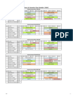 Natural Science 1st Semester Class Schedule 2016 EC