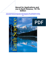 Solution Manual For Applications and Investigations in Earth Science 7 e 7th Edition