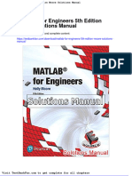 Matlab For Engineers 5th Edition Moore Solutions Manual