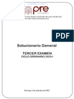 Solucionario General 3er Examen Ciclo Ordinario 2023-I